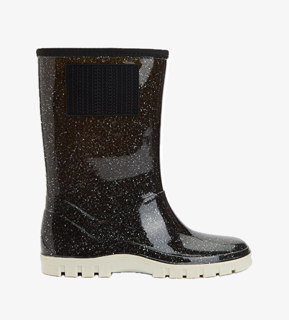 Marc Jacobs Siyah Sim Dokulu Kız Çocuk Yağmur Botu model görseli