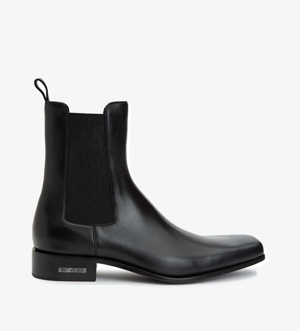 Balenciaga Concorde Siyah Erkek Deri Bot model görseli