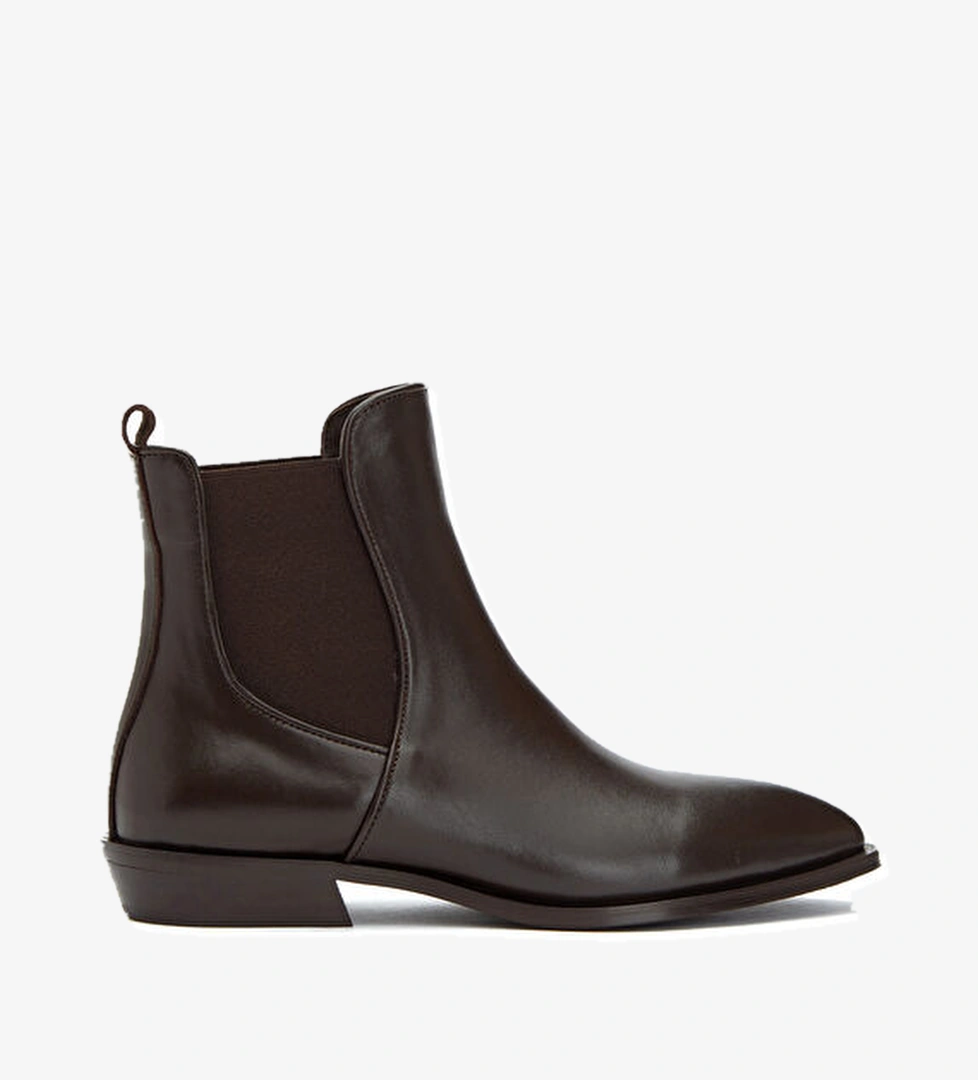 Beymen Club Koyu Kahverengi Kadın Deri Bot model görseli