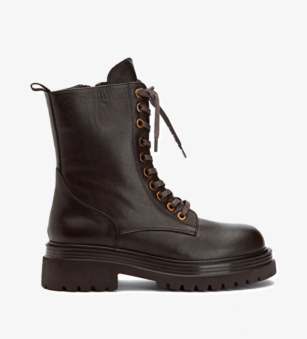 Beymen Club Koyu Kahverengi Kadın Deri Bot model görseli