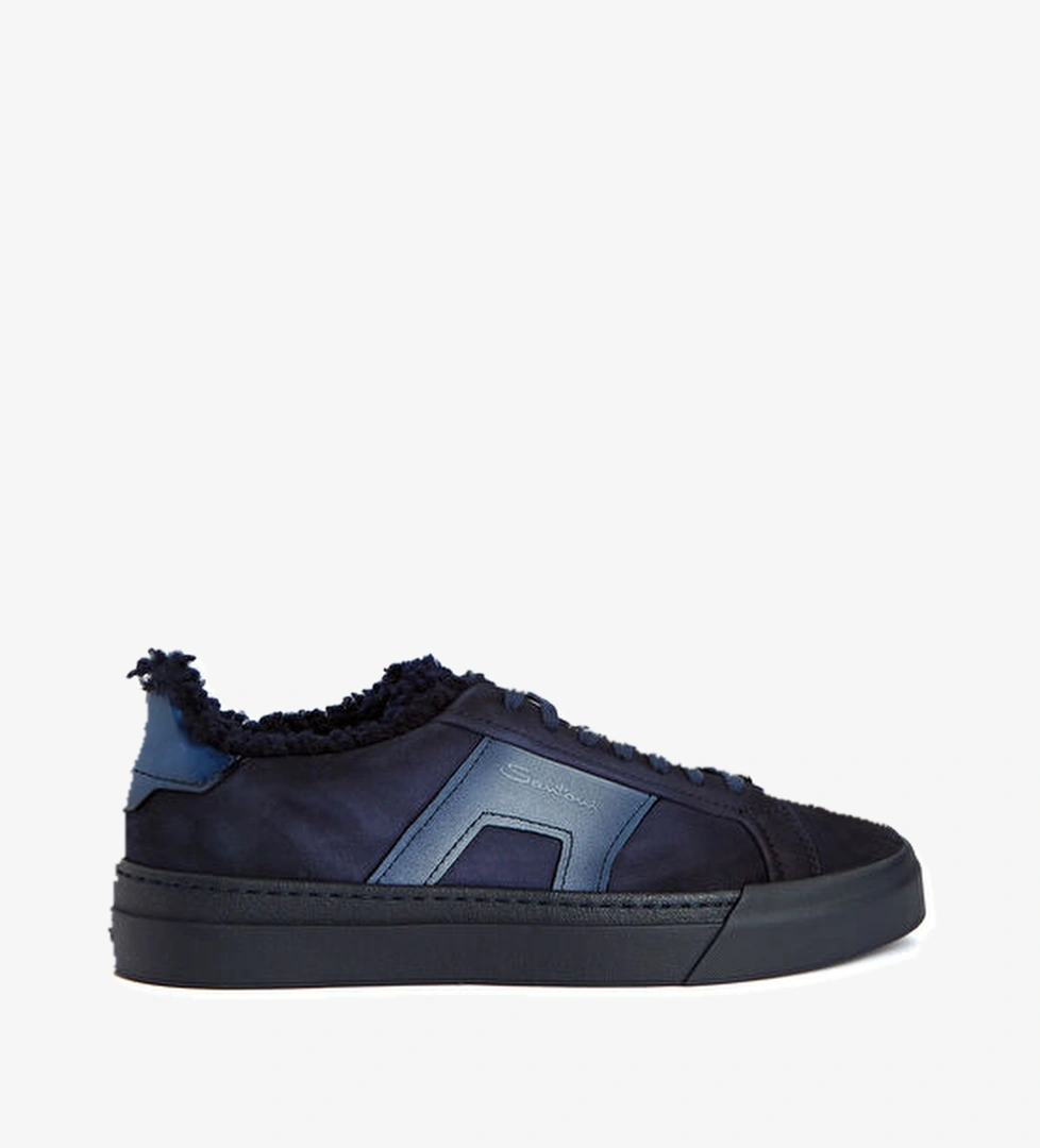 Santoni Lacivert Degradeli Erkek Süet Sneaker model görseli