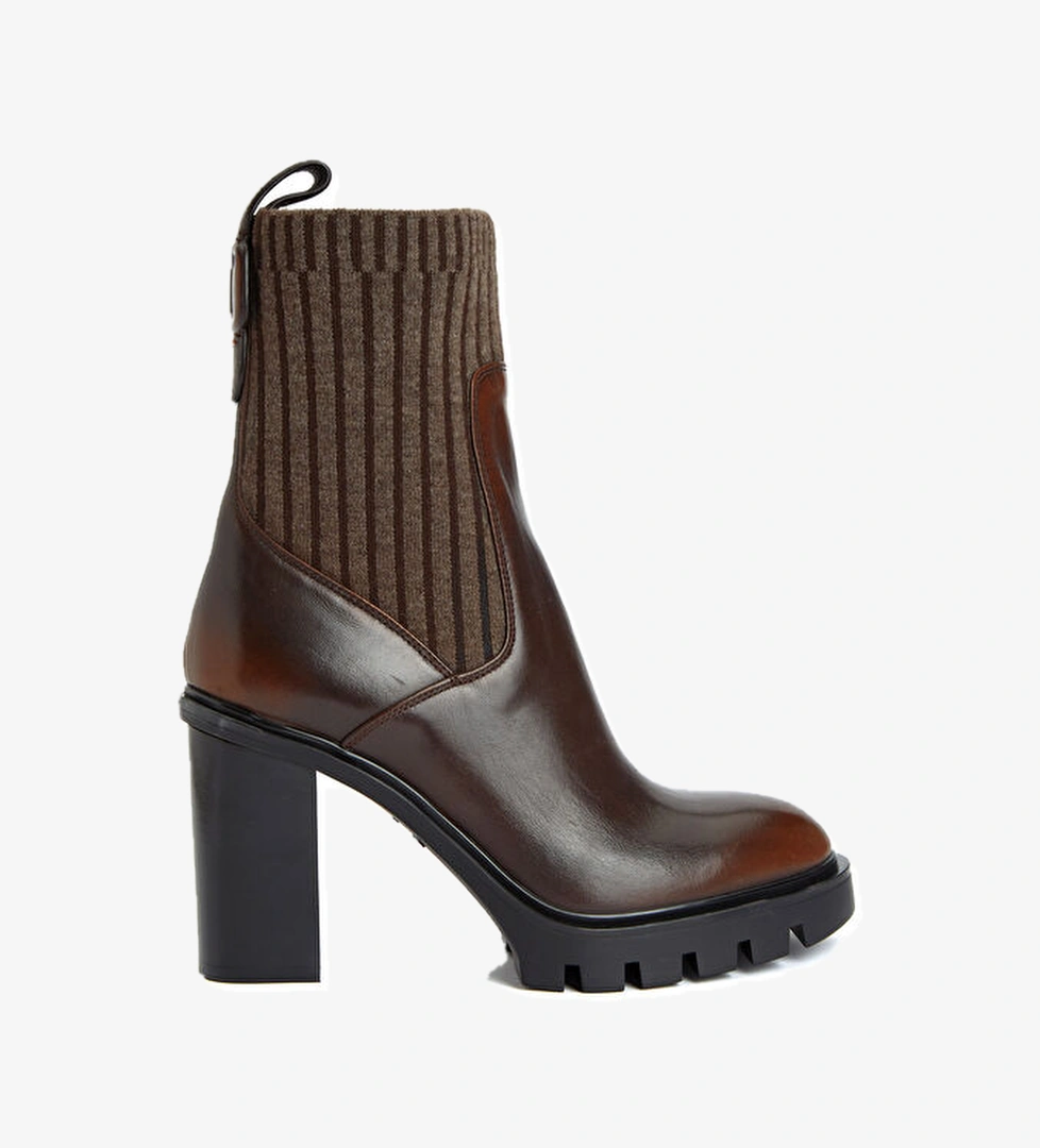 Alyson Çorap Formlu Kadın Deri Bot