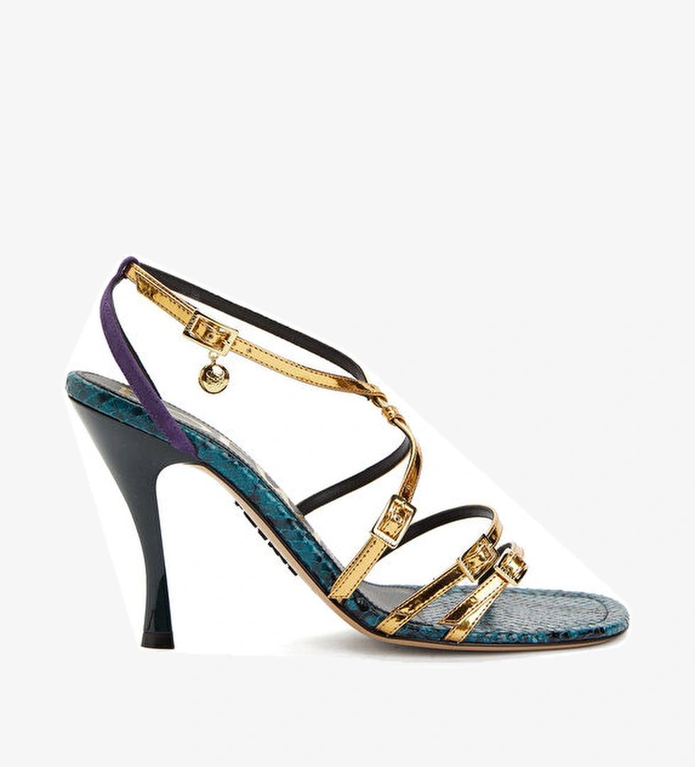 Loewe New Comic Gold Kadın Deri Sandalet model görseli