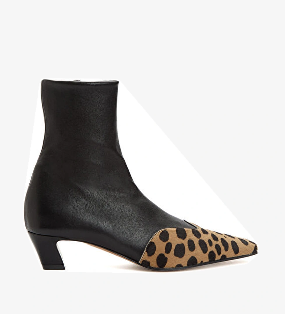 Khaite Nevada Stretch Leopar Kadın Deri Bot model görseli