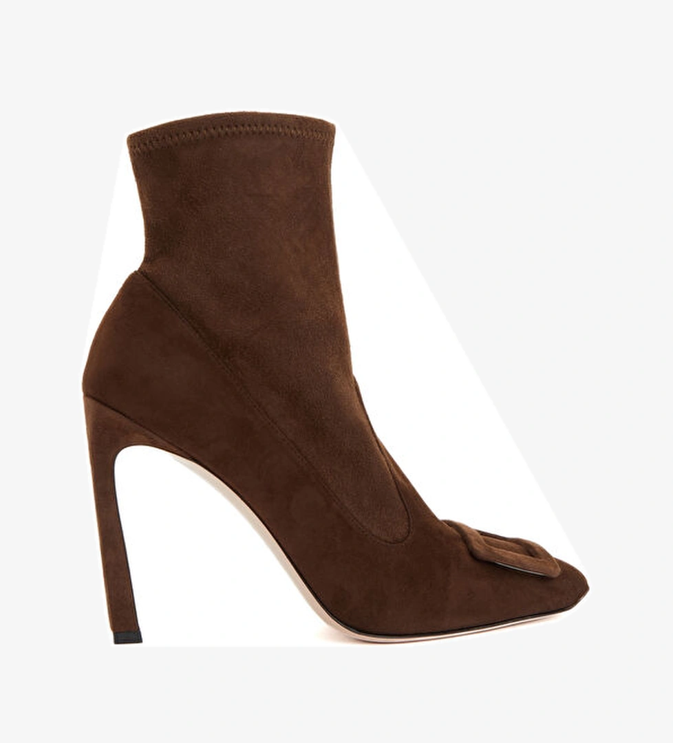 Roger Vivier Kahverengi Kadın Süet Bot model görseli