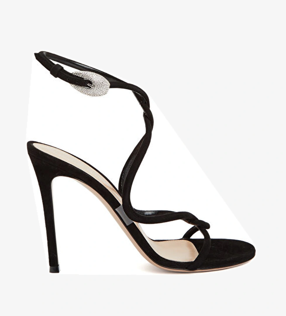 Gianvito Rossi Mamba Siyah Kadın Deri Sandalet model görseli