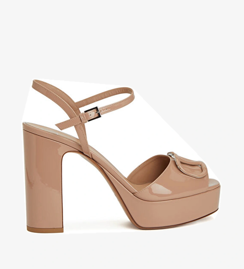 Valentino Garavani VLogo Pudra Kadın Deri Sandalet model görseli