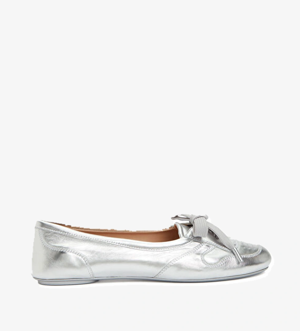 Gianvito Rossi Silver Deri Babet model görseli