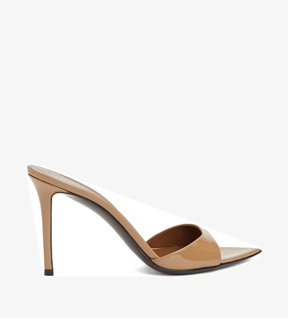 Giuseppe Zanotti Light Gold Deri Topuklu Terlik model görseli