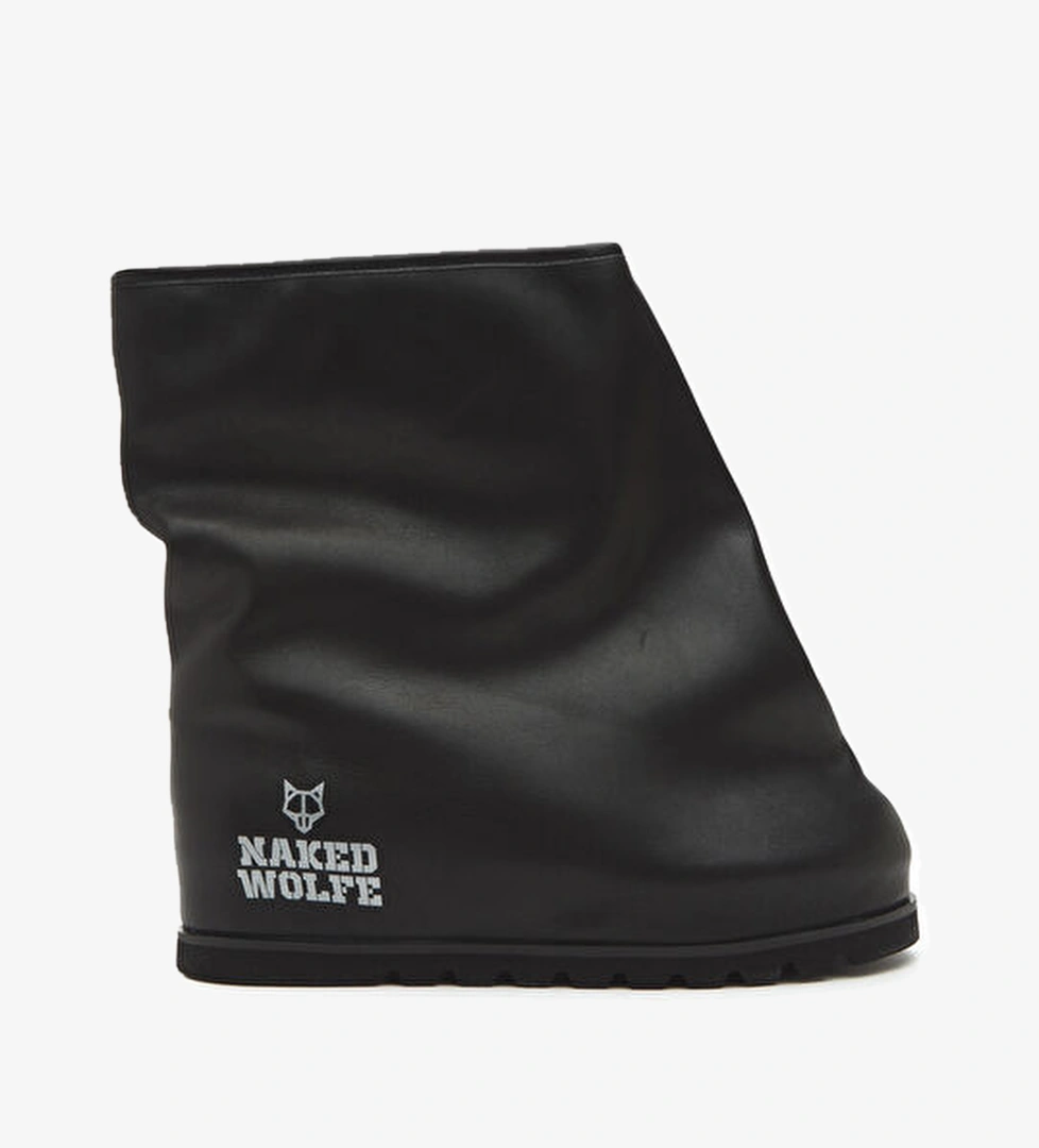 Naked Wolfe Siyah Erkek Deri Bot model görseli