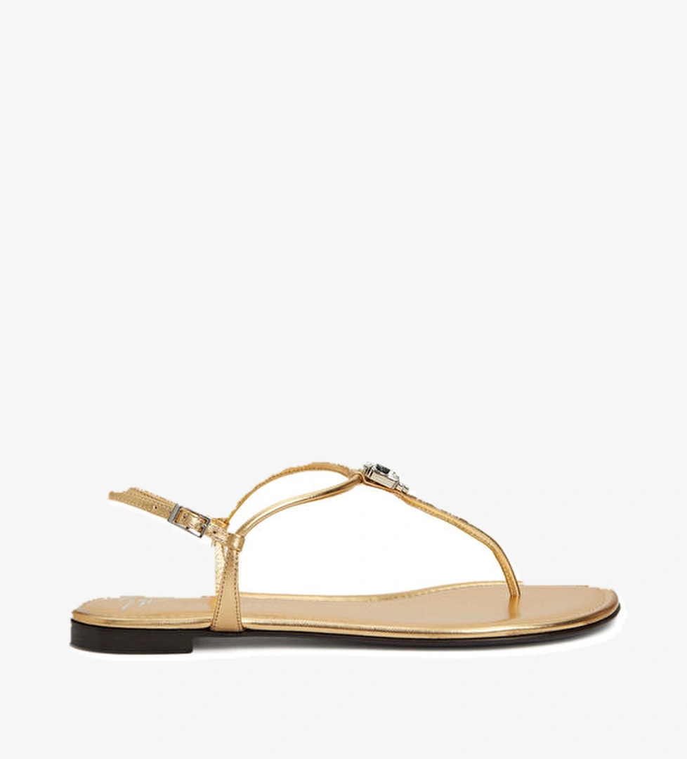 Giuseppe Zanotti Gold Kadın Deri Sandalet model görseli
