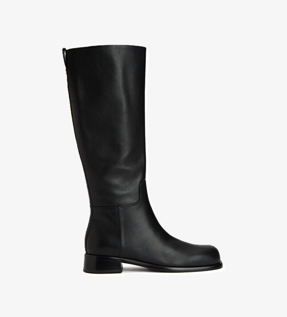 Sergio Rossi Siyah Kadın Deri Çizme model görseli