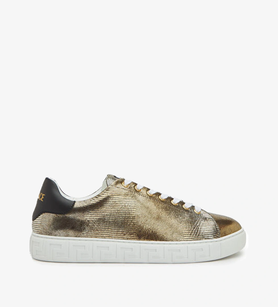 Versace Bronz Erkek Deri Sneaker model görseli