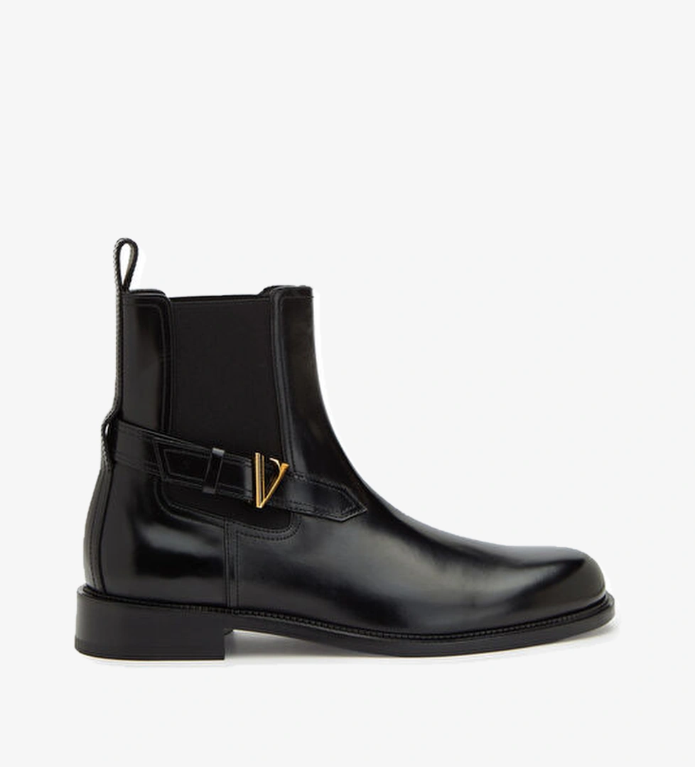 Versace Siyah Erkek Deri Bot model görseli