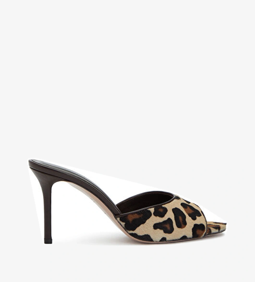 Beymen Collection Beymen Collection Essential Leopar Desenli Kadın Deri Terlik Sandalet & Terlik | Beymen Leopar - 1. görsel