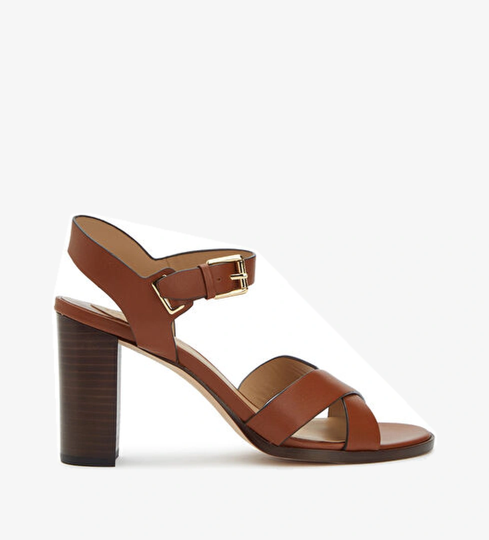 Lauren Ralph Lauren Emeryn Taba Kadın Deri Sandalet model görseli