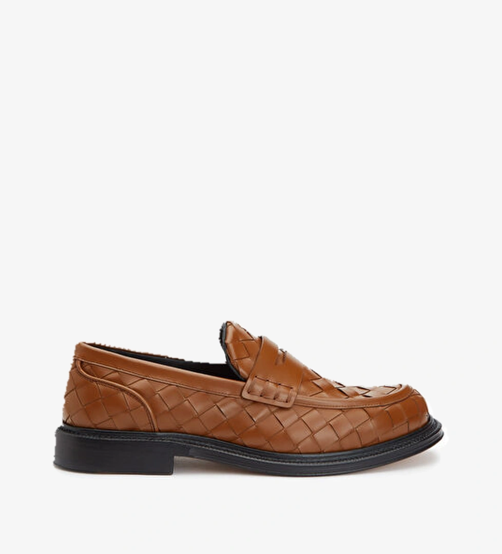 Bottega Veneta James Taba Erkek Deri Loafer model görseli
