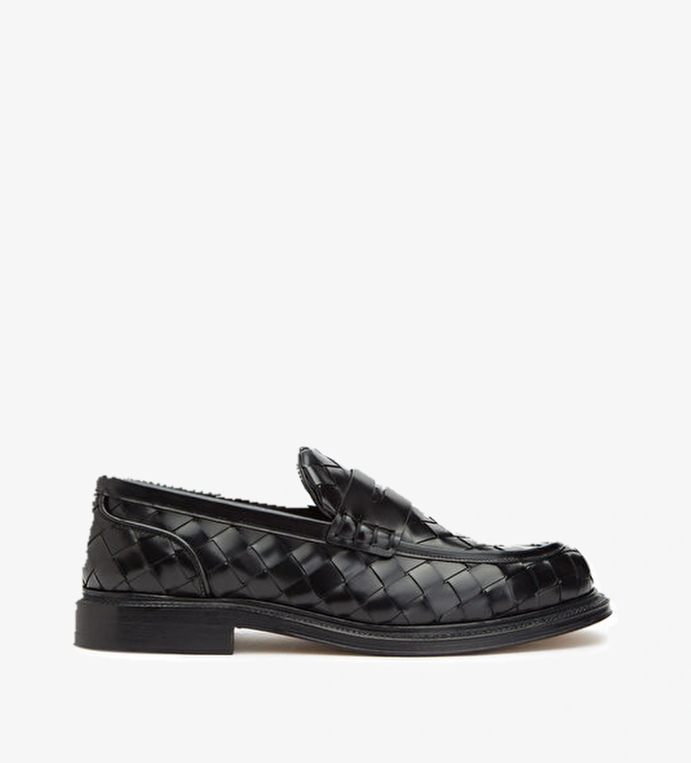 Bottega Veneta James Siyah Erkek Deri Loafer model görseli