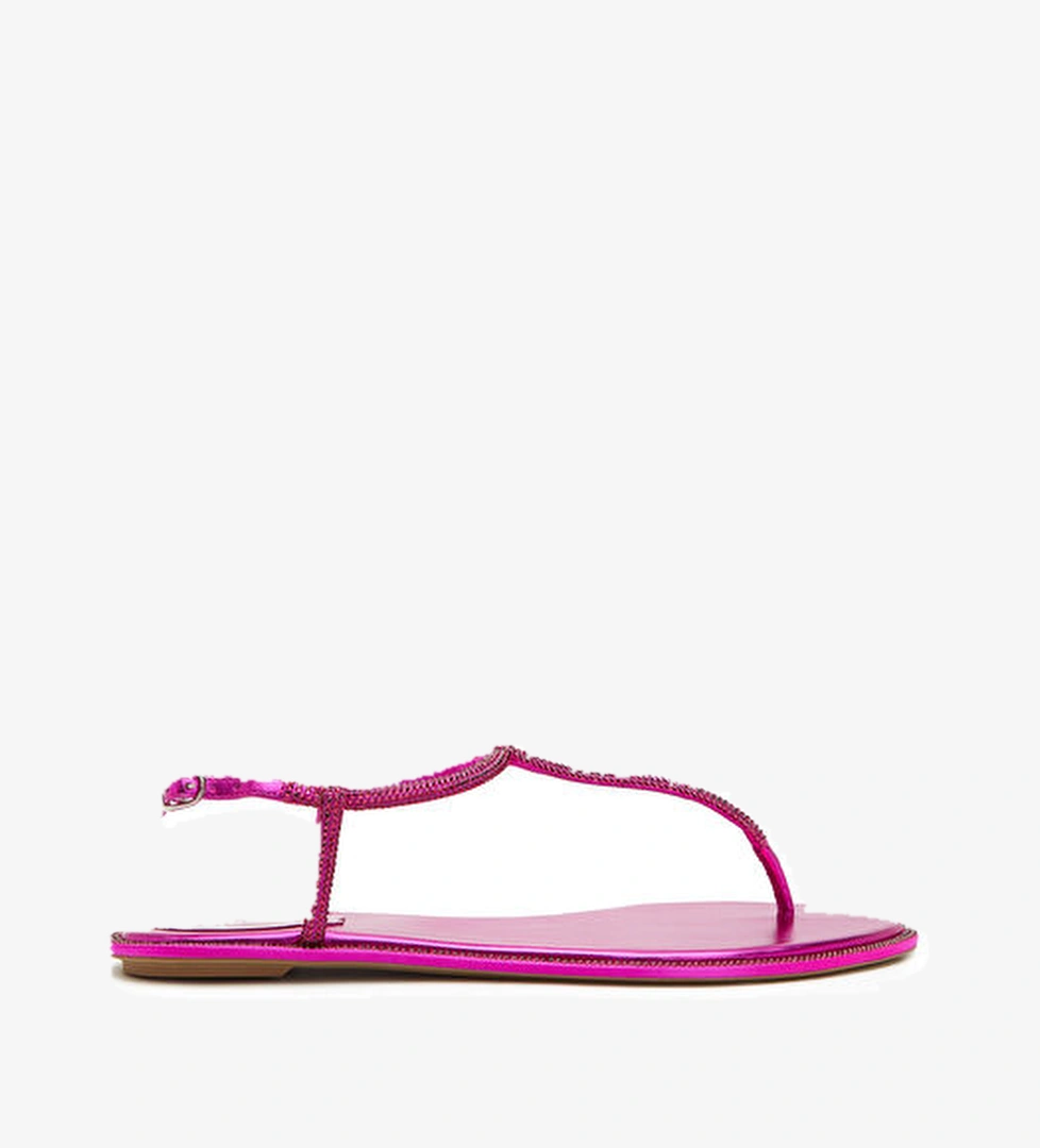 Rene Caovilla Diana Fuşya Taşlı Kadın Sandalet model görseli