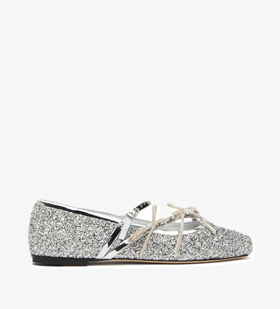 Jimmy Choo Loli Silver Babet model görseli