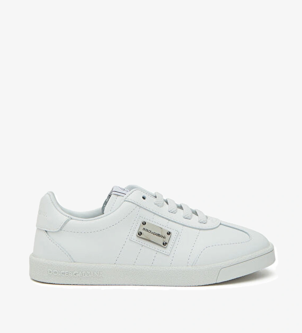 Dolce&gabbana Beyaz Logolu Erkek Çocuk Deri Sneaker model görseli