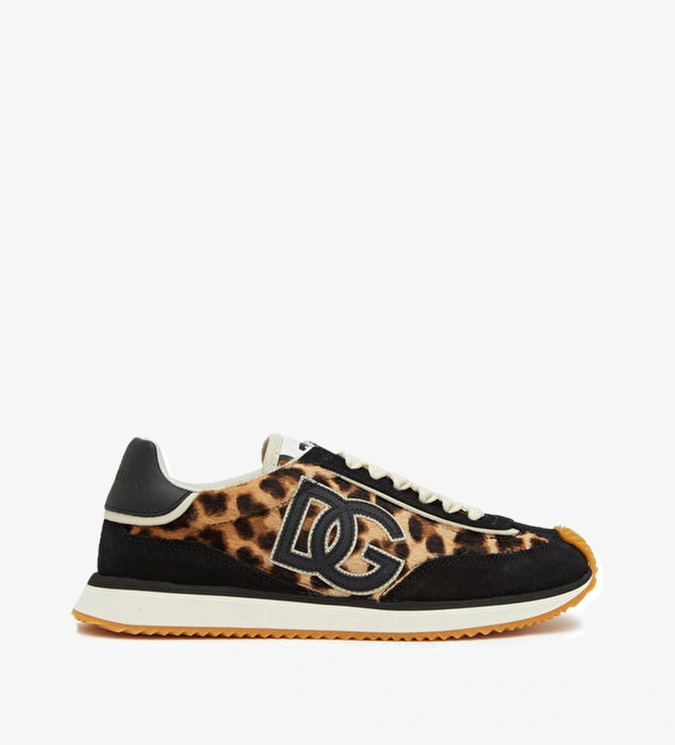Dolce&gabbana Leopar Desenli Kadın Deri Sneaker model görseli