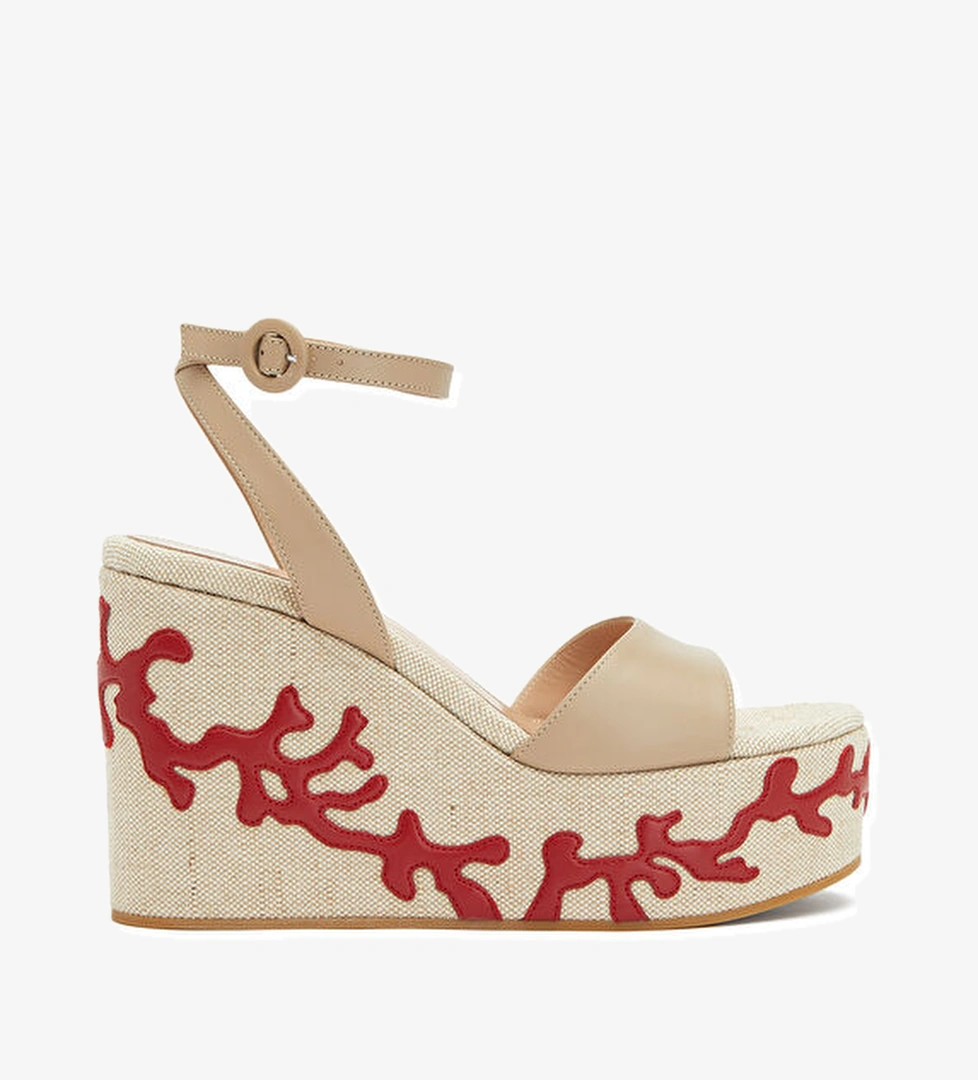 Gianvito Rossi Bej Kadın Deri Espadril model görseli