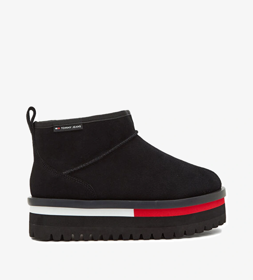 Tommy Jeans Siyah Kadın Süet Kar Botu model görseli
