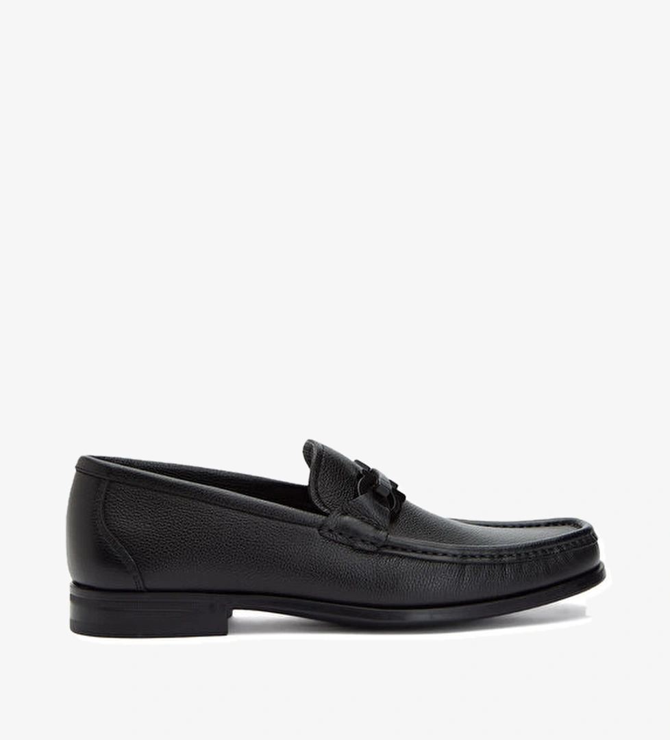 Ferragamo Siyah Erkek Deri Loafer model görseli