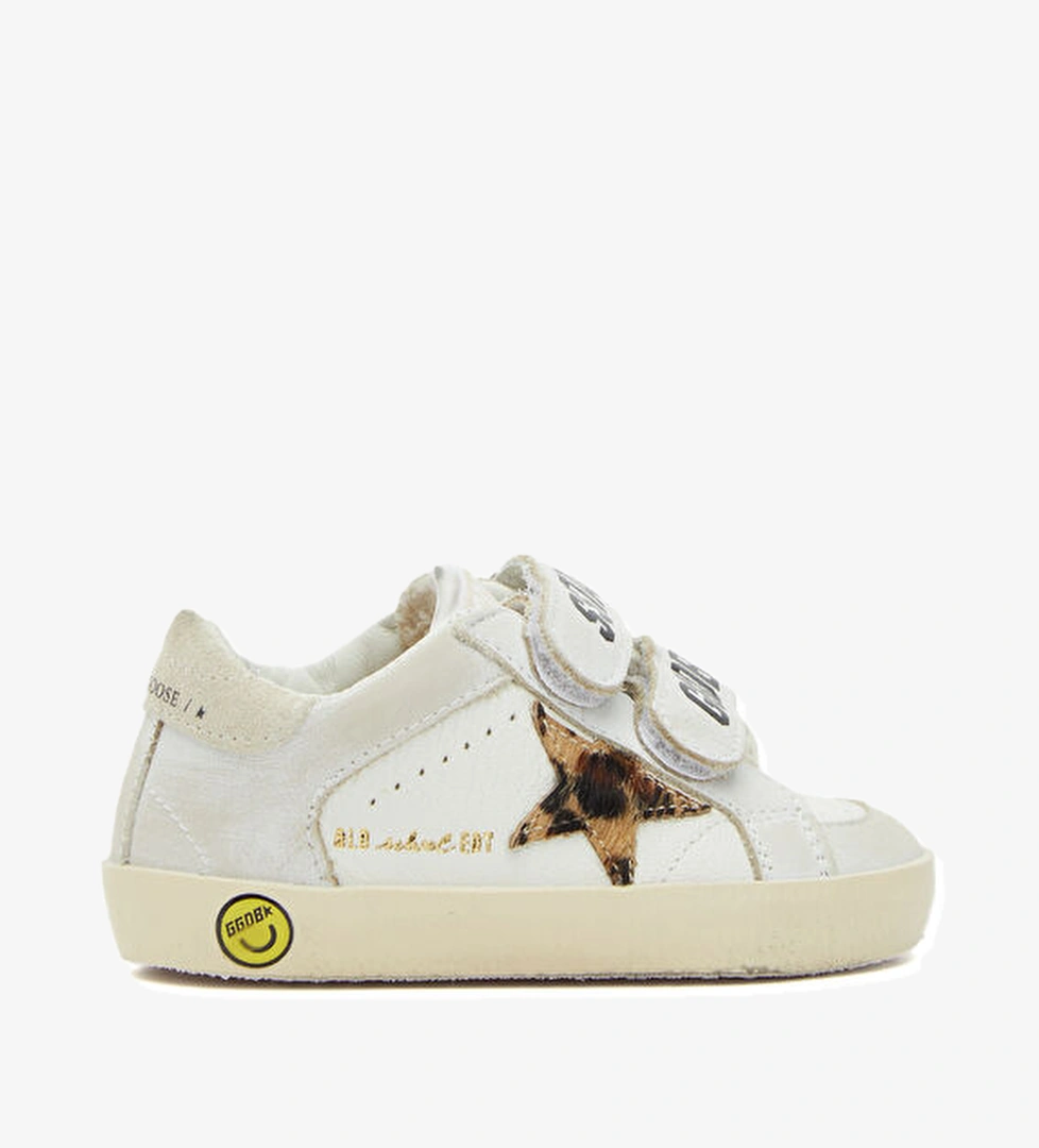 Golden Goose Old School Edt Beyaz Çocuk Deri Sneaker model görseli