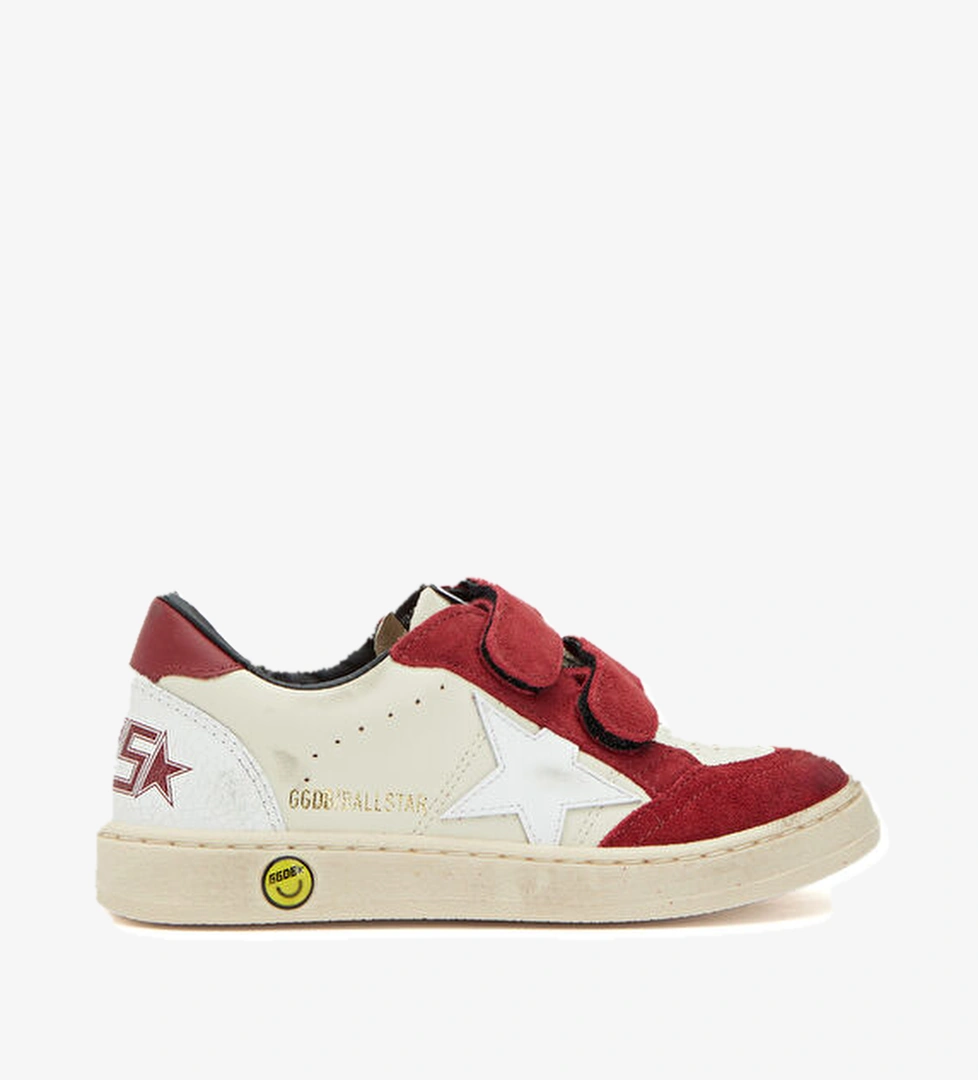 Golden Goose Ball Star Bej Unisex Çocuk Deri Sneaker model görseli
