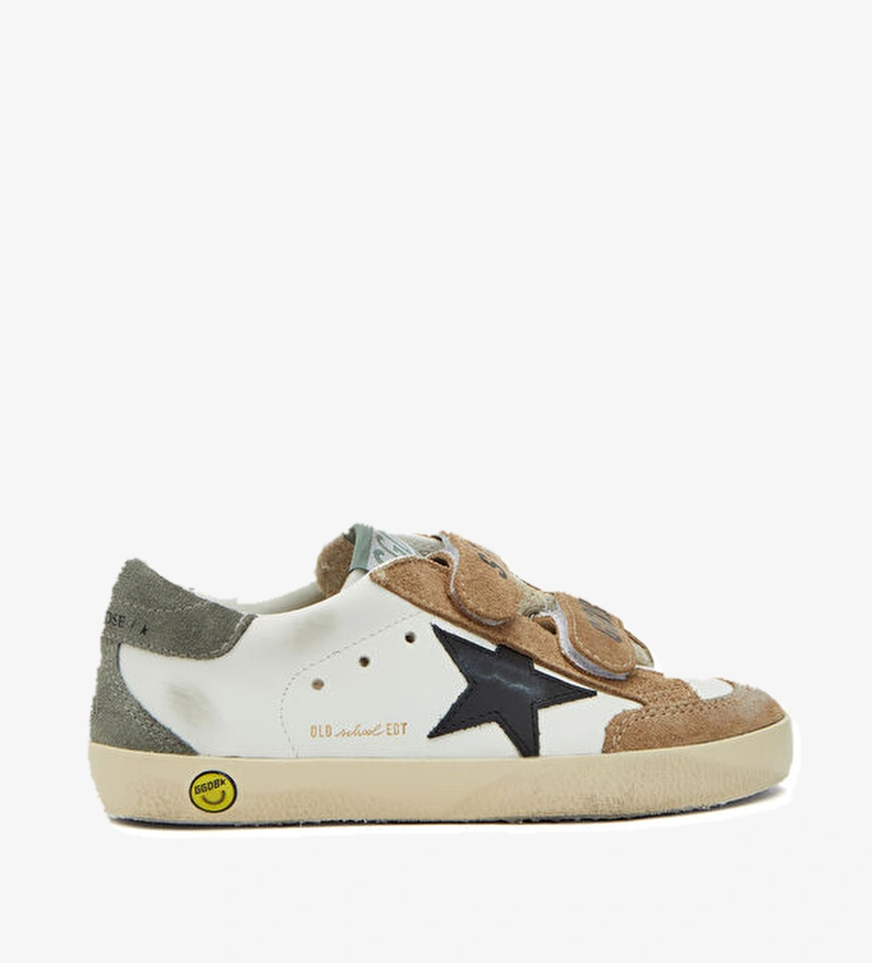 Golden Goose Old School Çok Renkli Unisex Çocuk Deri Sneaker model görseli