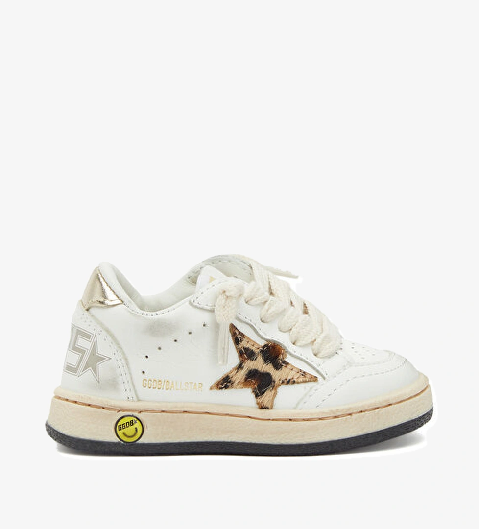 Golden Goose BallStar Çok Renkli Çocuk Deri Sneaker model görseli