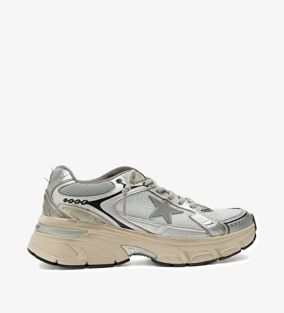 Golden Goose LightStar Silver Kadın Deri Sneaker model görseli