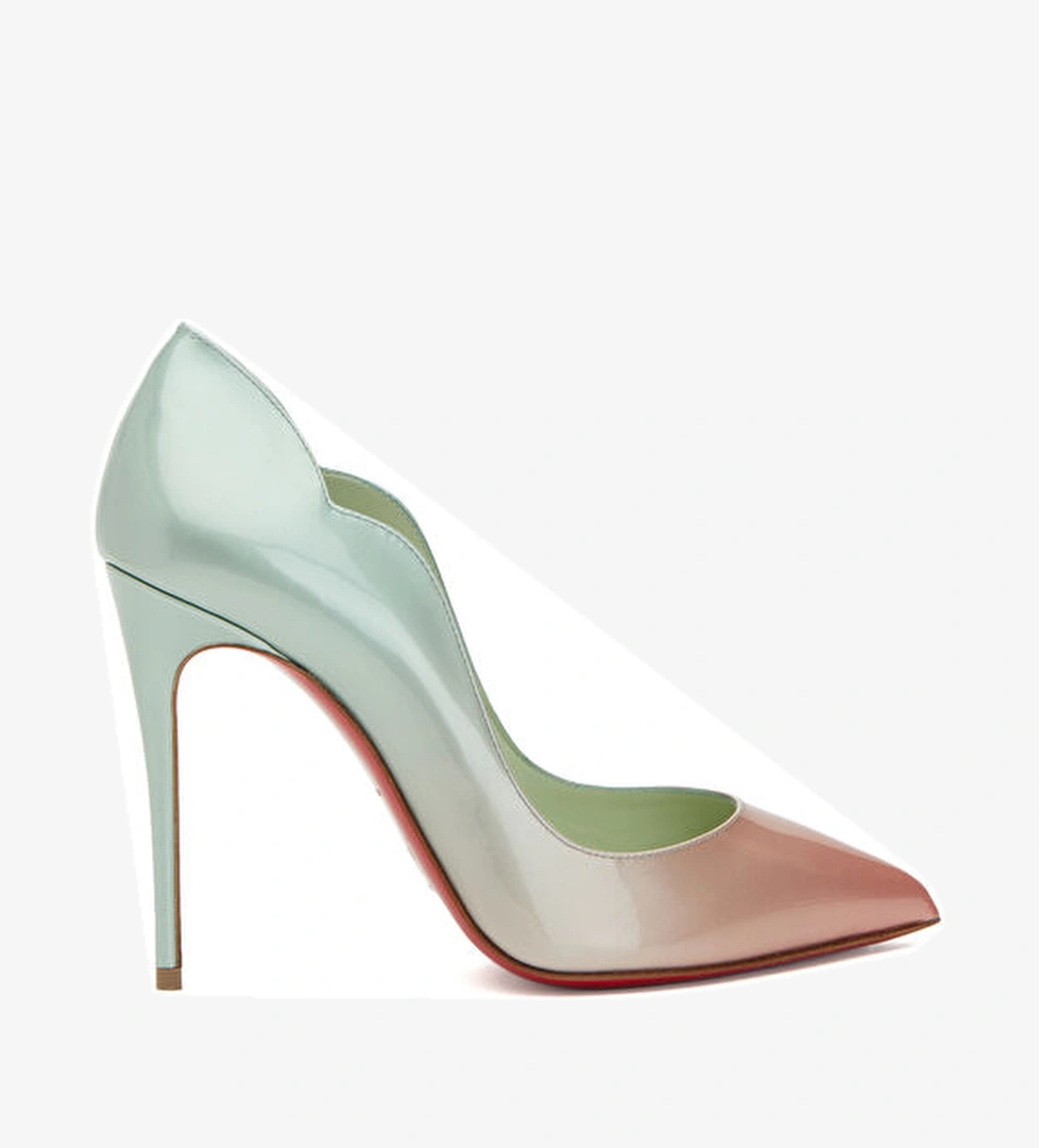 Christian Louboutin Hot Chick Mercan Turkuaz Deri Stiletto model görseli