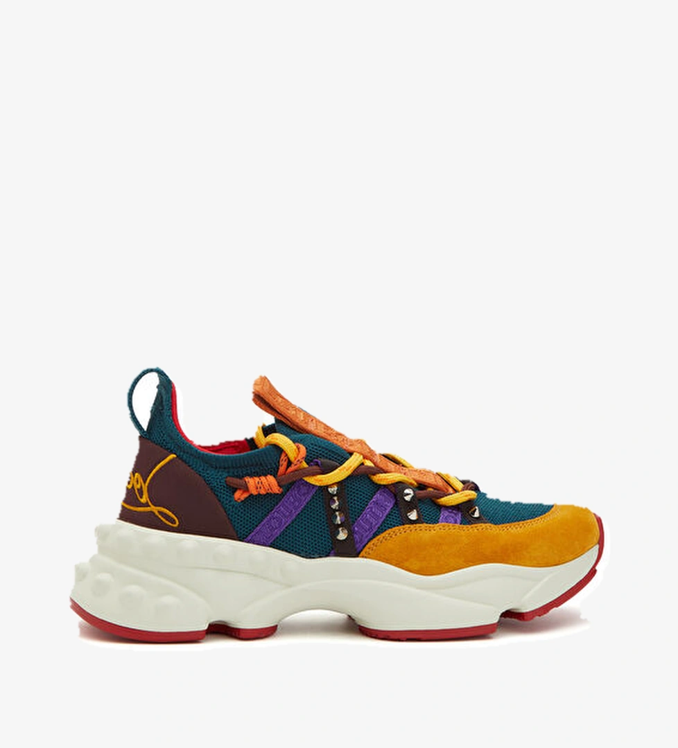 Christian Louboutin Trailnrun Colorblocked Kadın Deri Sneaker model görseli