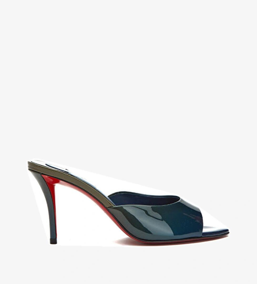 Christian Louboutin Miss Lacivert Kadın Deri Terlik model görseli