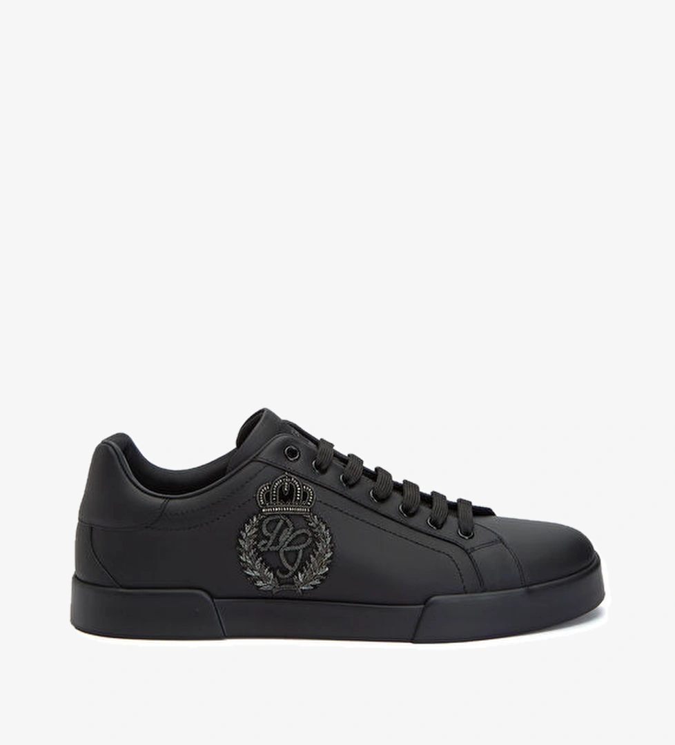 Dolce&gabbana Portofino Siyah Erkek Deri Sneaker model görseli