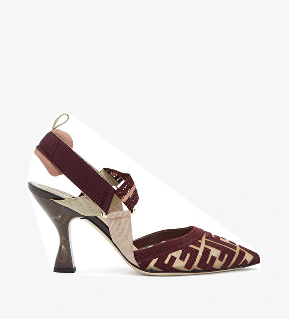 Fendi Colibrì Bordo Logo Desenli Kadın Topuklu Ayakkabı model görseli