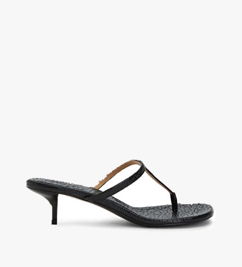 Marsell Marsell Siyah Dokulu Kadın Deri Terlik Sandalet & Terlik | Beymen Siyah - 1. görsel