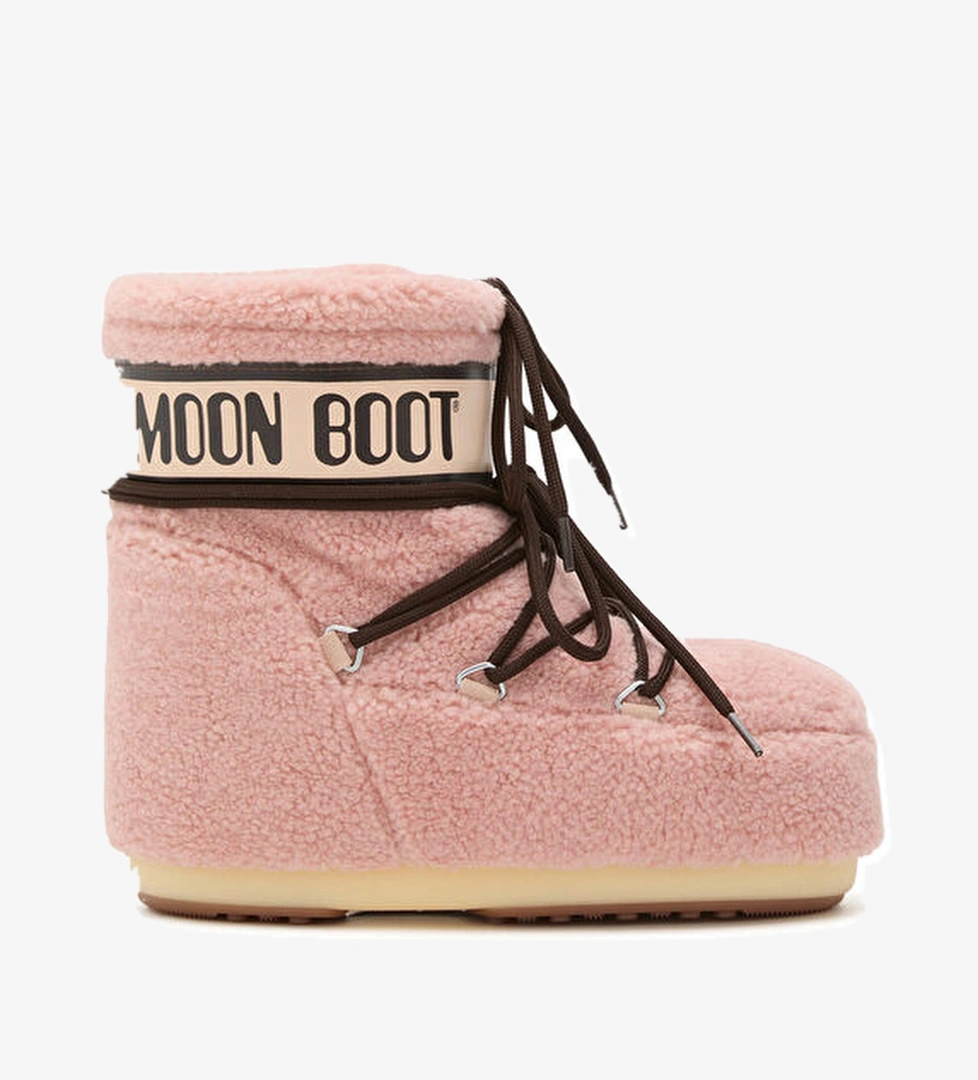 Moon Boot Moon Boot Icon Low Pembe Shearling Kadın Kar Botu Beymen'de! Pembe - 1. görsel