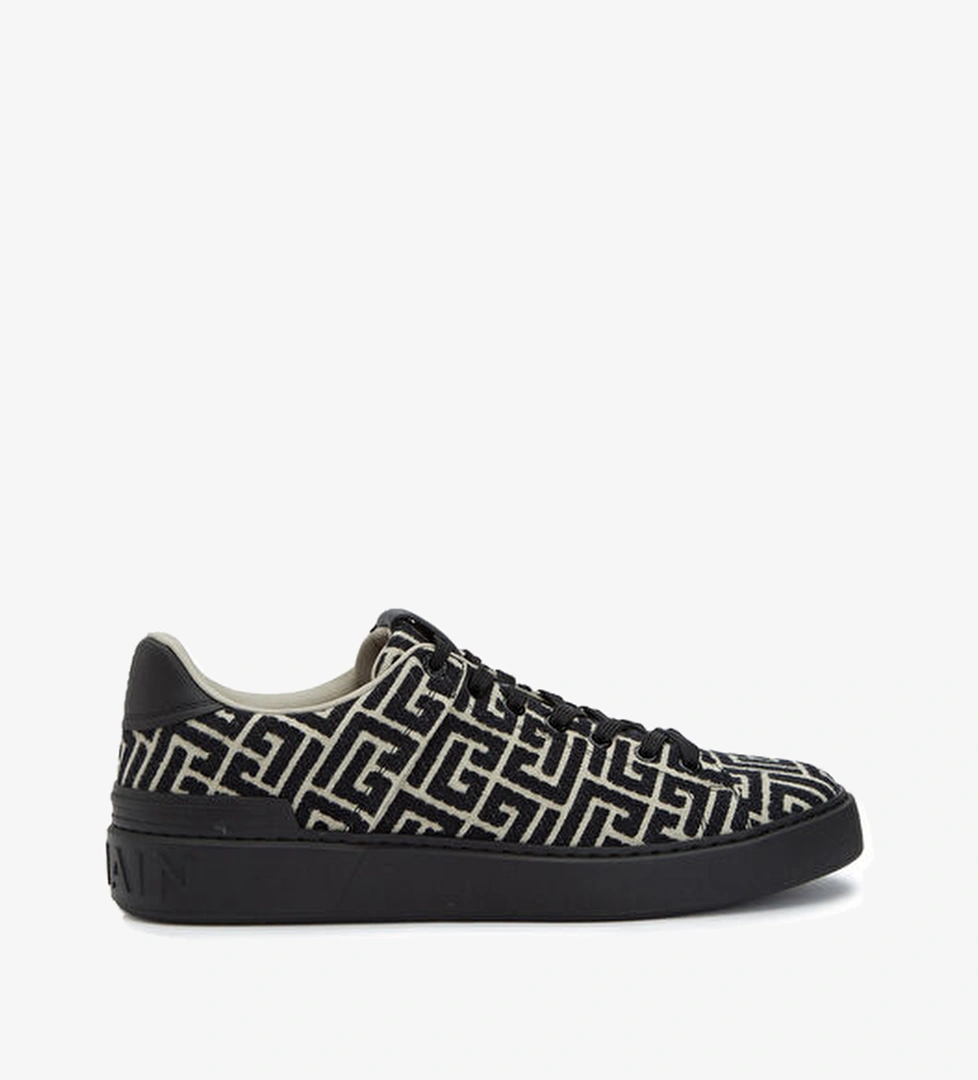 Balmain Balmain B-Court Siyah Beyaz Logolu Erkek Sneaker | Beymen Siyah Beyaz - 1. görsel