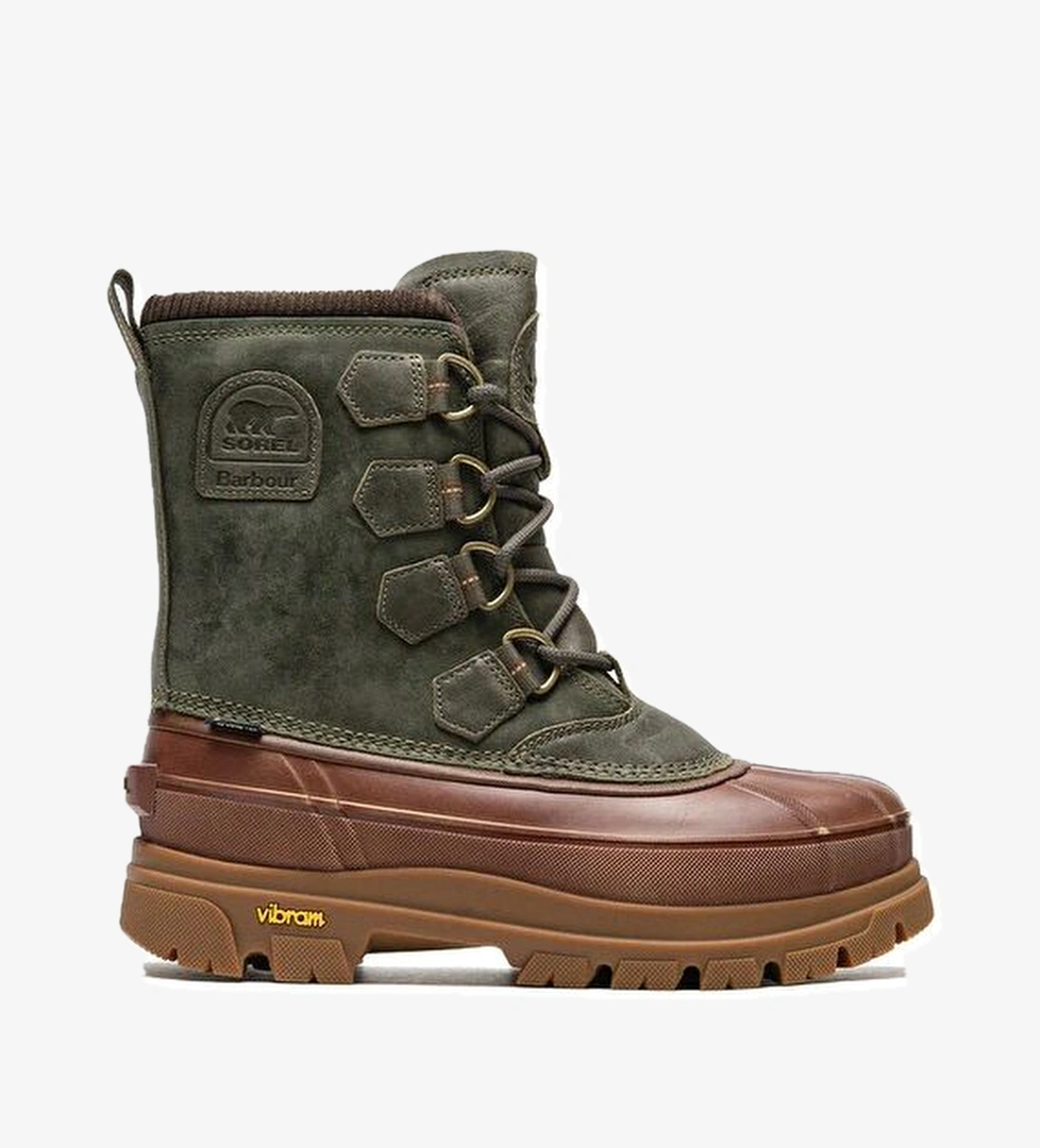 Sorel X Barbour Caribou Haki Kadın Deri Bot model görseli