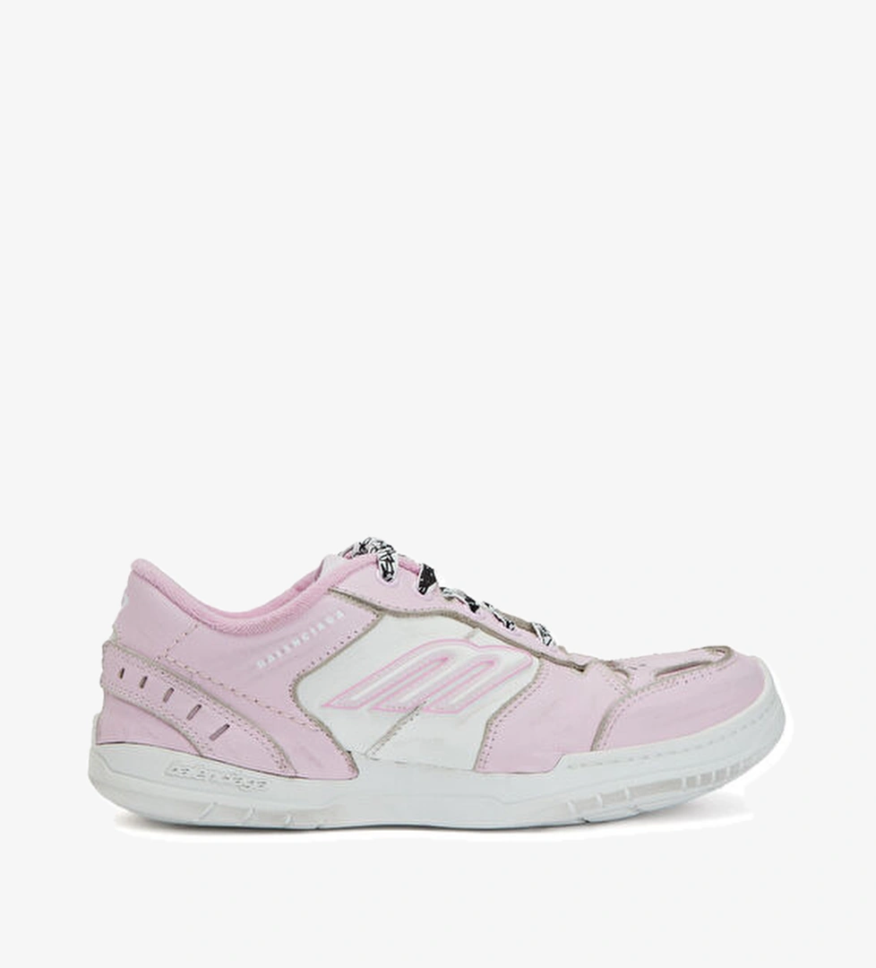 Balenciaga Balenciaga Hamptons Medium Worn-Out Pembe Beyaz Deri Sneaker | Beymen Pembe Beyaz - 1. görsel