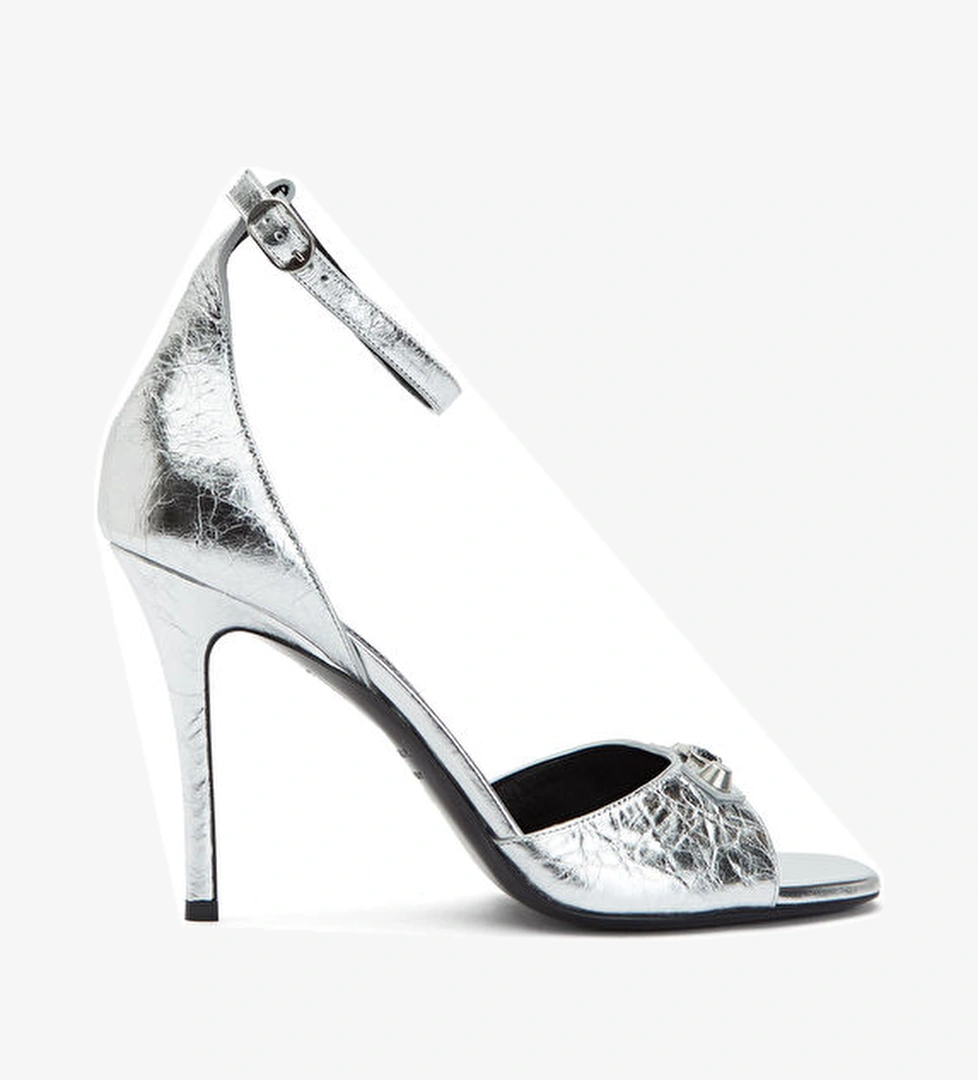 Balenciaga Balenciaga Gümüş Silver Kadın Deri Sandalet Sandalet & Terlik | Beymen Gümüş - 1. görsel