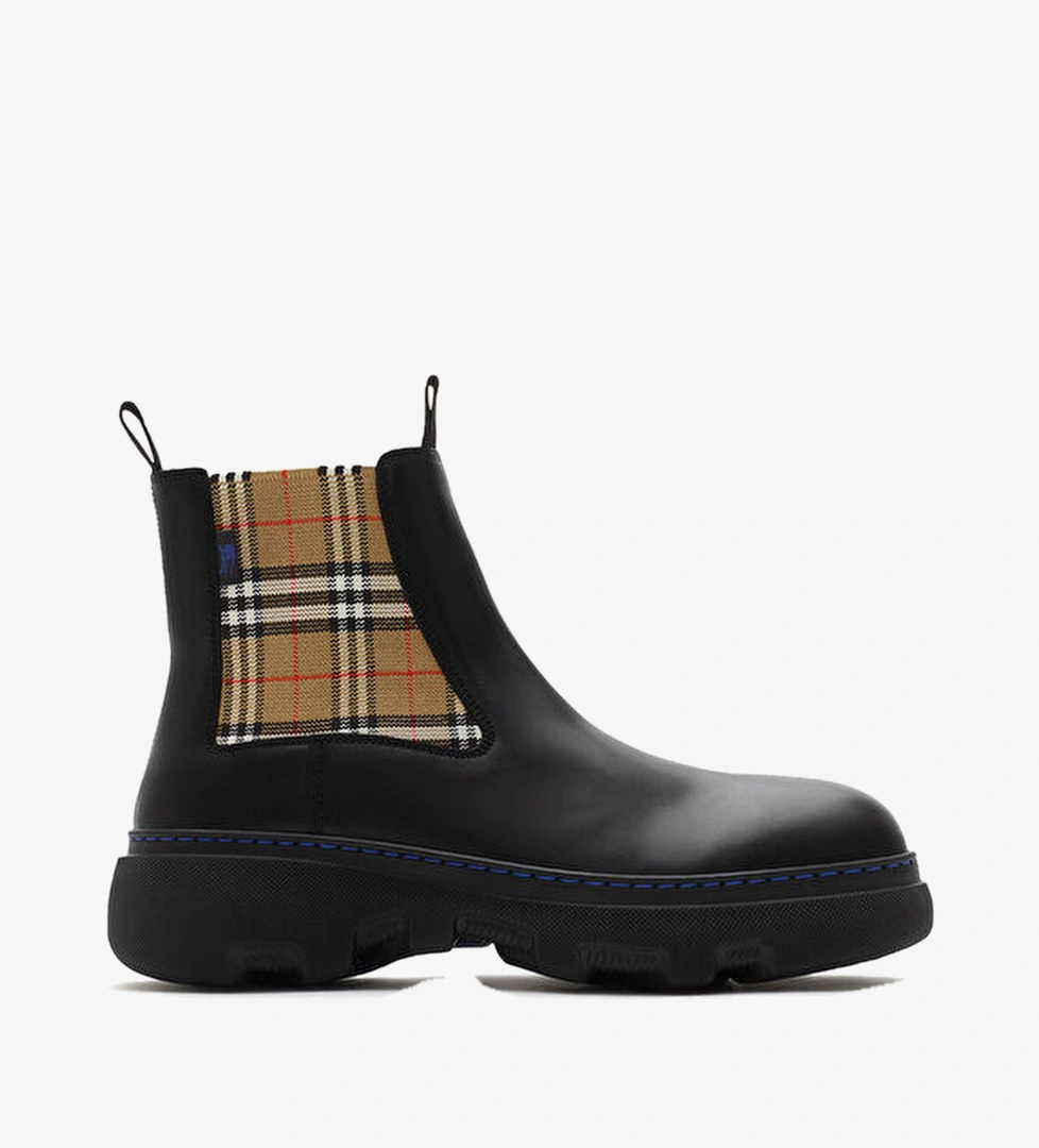 Leather Creeper Low Chelsea Siyah Deri Kadın Bot