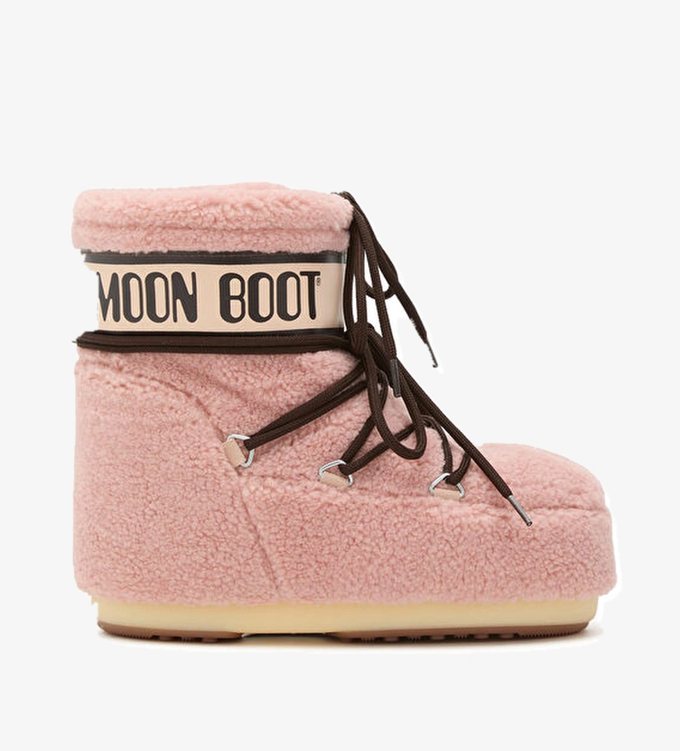 Moon Boot Moon Boot Icon Low Pembe Shearling Kız Çocuk Kar Botu Beymen'de! Pembe - 1. görsel