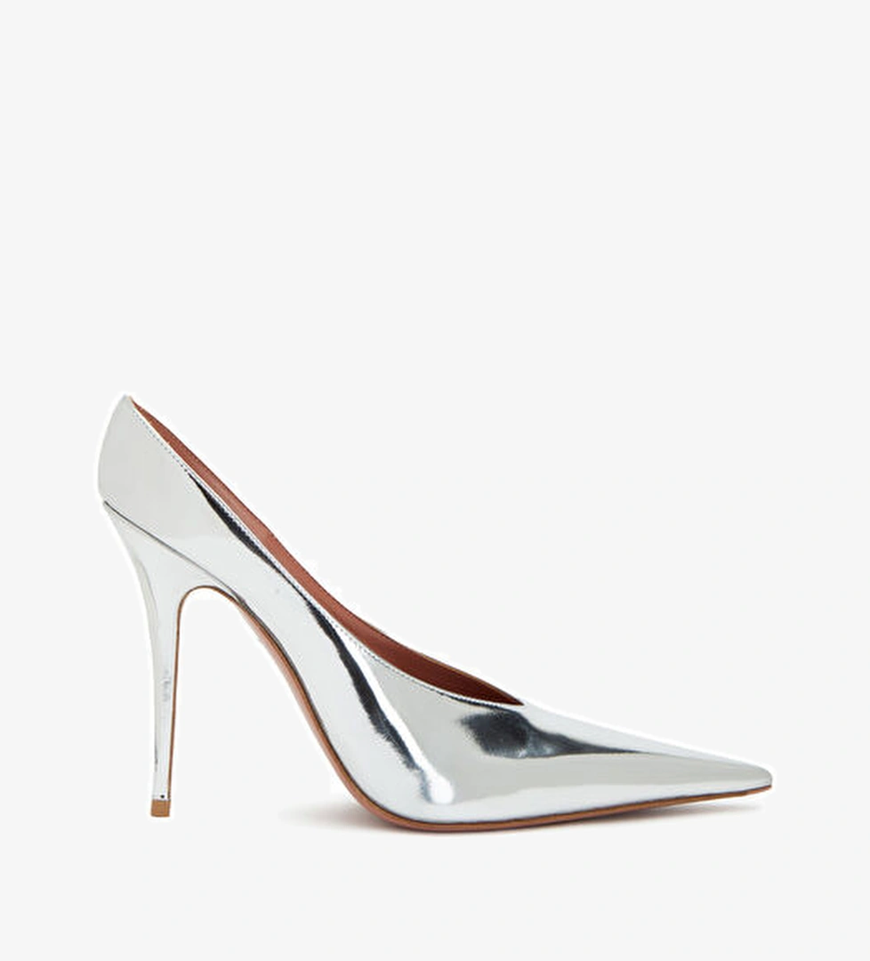 Amina Muaddi Amina Muaddi Gümüş TERLİK Sandalet & Terlik | Beymen Gümüş - 1. görsel