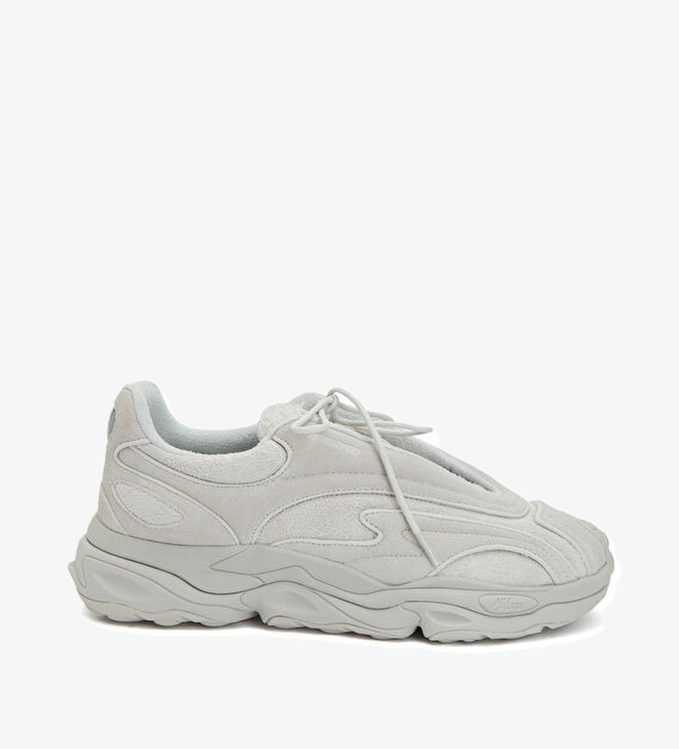 Açık Gri Erkek Süet Sneaker - Görsel 1