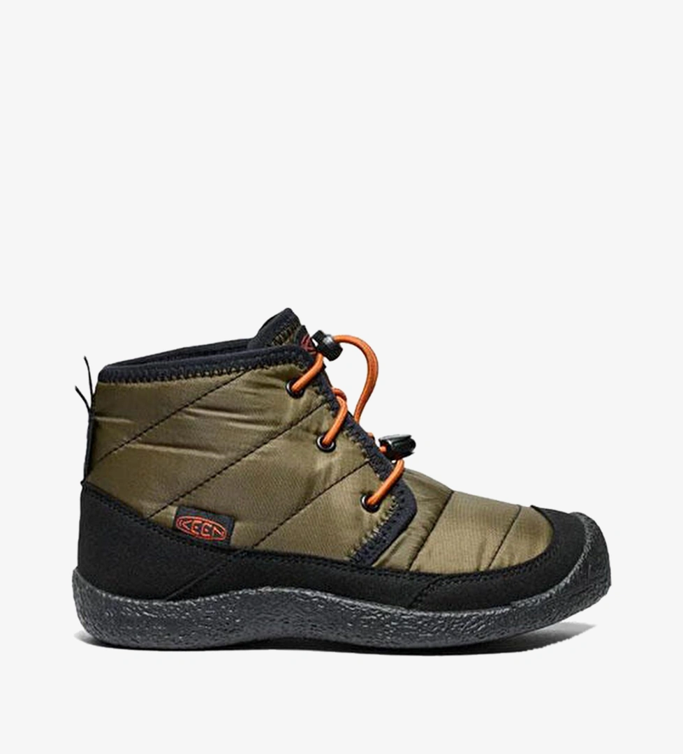 Keen Keen Dark Olıve Gold Flame Howser II Chukka Dark Olive Su Geçirmez Unisex Çocuk Bot Beymen'de! Dark Olıve Gold Flame - 1. görsel